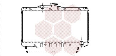 VAN WEZEL Radiaator,mootorijahutus 53002099